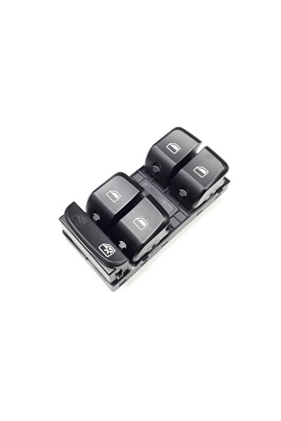 MCAR Audi A4 2009-2012 Sol Ön Kapı Dörtlü Cam Açma Düğmesi Tuşları Takımı 8k0...