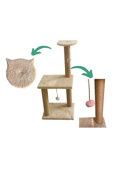 Nursoft Mega Size Step Cat Scratching Board Beige