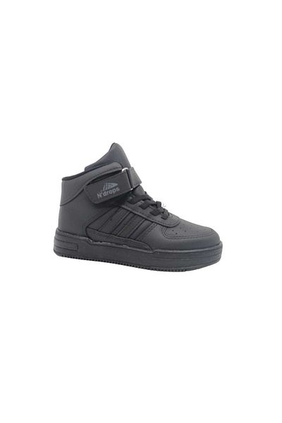 Zerhan Pantofi sport pentru copii Drops negri cu curele la gleznă