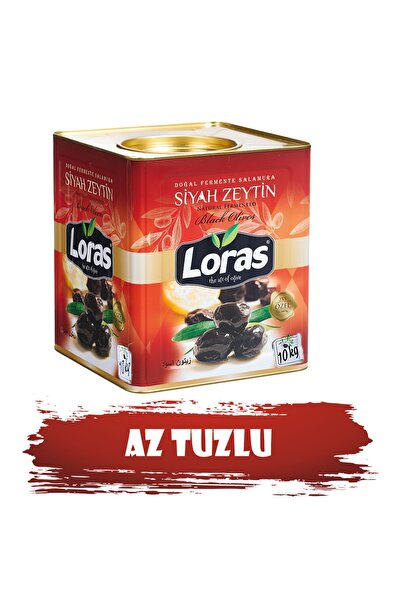 loras zeytin Loras Gemlik Siyah Teneke Özel 10.000 Gr (351 - 380)