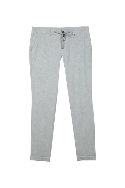 ALTINYILDIZ CLASSICS Altıny Yıldız Classics Normal Waist Narrow Leg Slim Fit Gray Men's Trousers 4A0123200062