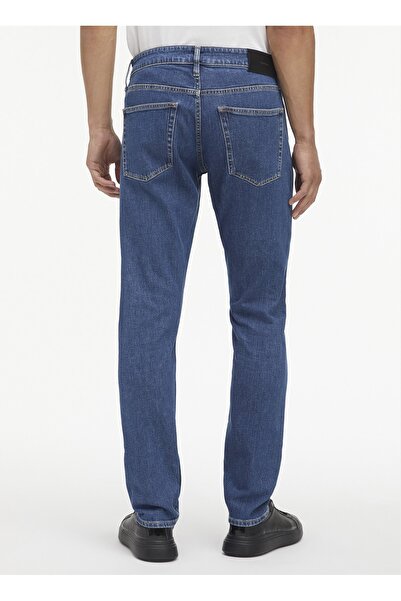 Calvin Klein Normal Bel Normal Paça Slim Fit Mavi Erkek Denim Pantolon K10K1107081BJ