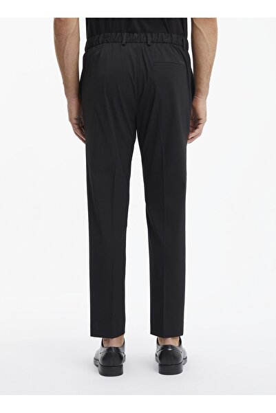 Calvin Klein Pánské černé kalhoty Slim Fit – běžný pas, K10K 109550 Beh