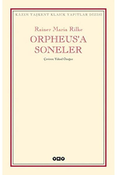 Yapı Kredi Yayınları Orpheus'a Soneler