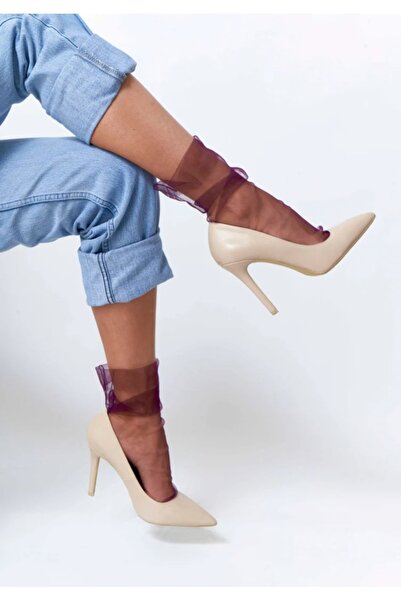 es moda shop Βραδινό φόρεμα Salsa τούλι κάλτσες χάλκινες