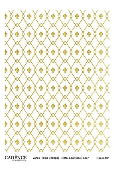 Cadence Gold Foil Brass Decopage Model 31