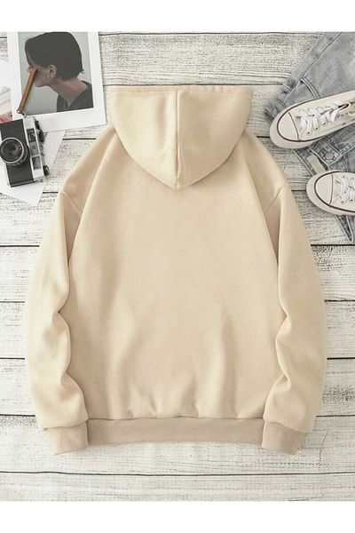 MOONBULL Bedrucktes Oversize-Sweatshirt mit Kapuze von Losangels für Unisex