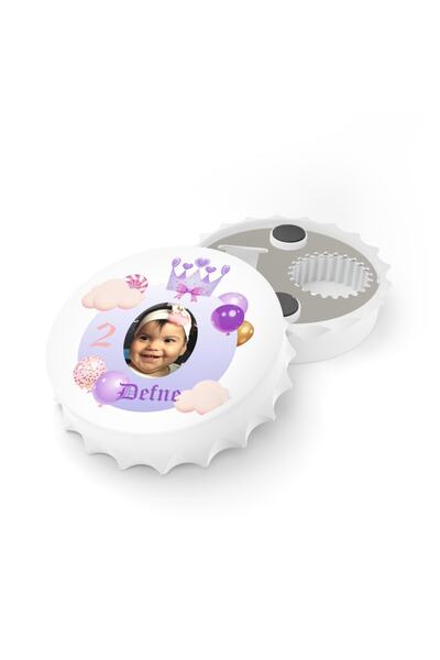 LEYLASER 50 Adet Kapak Açacak Resimli Kişiye Özel Magnet Buzdolabı Süsü, Doğu...