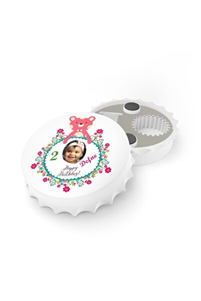 LEYLASER 50 Adet Kapak Açacak Resimli Kişiye Özel Magnet Buzdolabı Süsü, Doğu...