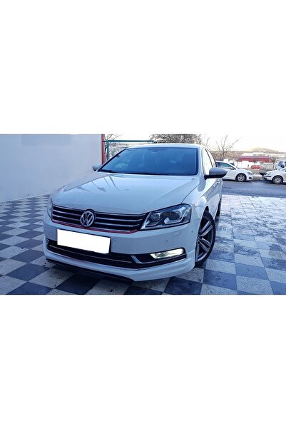 OMGARAGE Volkswagen Passat B7 Ön Ek 2011 2012 2013 2014 Mat Siyah Plastik Ön Karlık