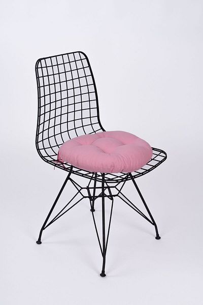 ALTINPAMUK Pink Laurel Round Chair - Stool Cushion, 39 cm