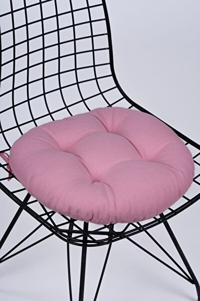 ALTINPAMUK Pink Laurel Round Chair - Stool Cushion, 39 cm
