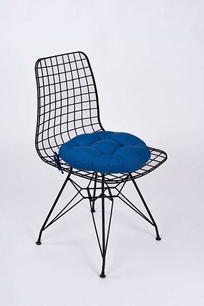 ALTINPAMUK Scaun Rotund Blue Defne - Scaun 39 Cm