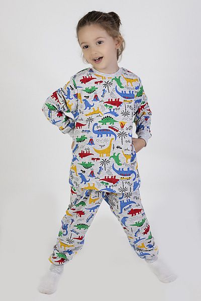 Harika KIDS Boy's Printed Thin Basic Pajama Set