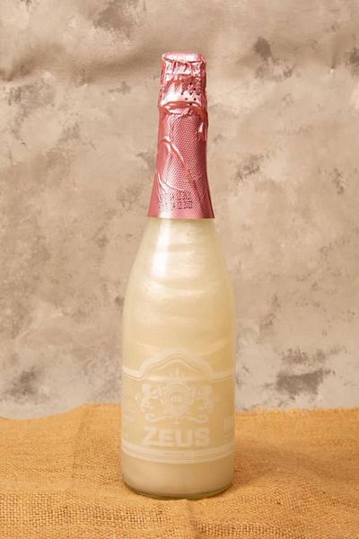 OS ZEUS White Glitter Alcohol Free Champagne - Halal Certified