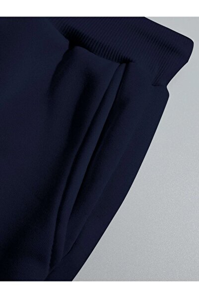 Machetta Büyük Beden Siyah Erkek Siyah Paris Baskılı Bisiklet Yaka Eşofman Takımı