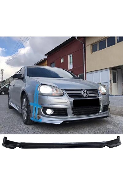 HasAkman Volkswagen Jetta Uyumlu  Mk5 Ön Ek 2005 2006 2007 2008 2009 2010 Mat Siyah Plastik Ön Karlık