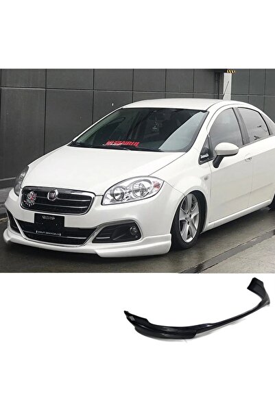 HasAkman Fiat Linea Makyajlı Ön Ek 2013 2014 2015 2016 2017 Uyumlu Mat Siyah Plastik Ön Karlık