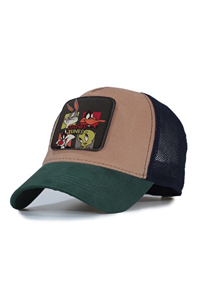 Trucker Looney Tunes Model Fileli Şapka - Değiştirilebilir Deri Patch