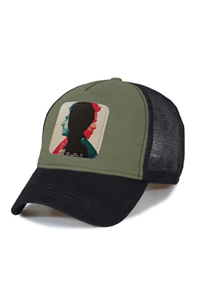 Trucker Fight Club 2-Piece Model Mesh Hat - Replaceable Leather Patch