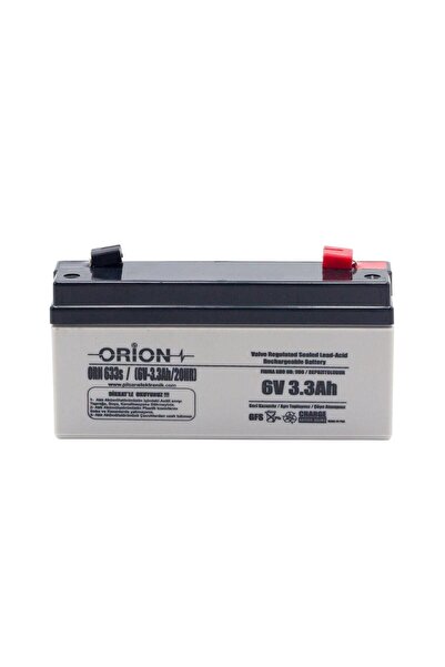 Orion Orn633s 6v 3.3ah Bakımsız Kuru Akü