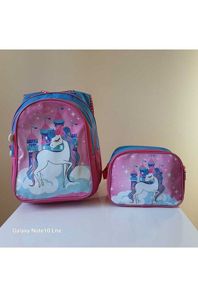BULUT PRIMARY BAG UNICORN FIGURED SET WITH LUNCH BAG GIRL'S SCHOOL BAG