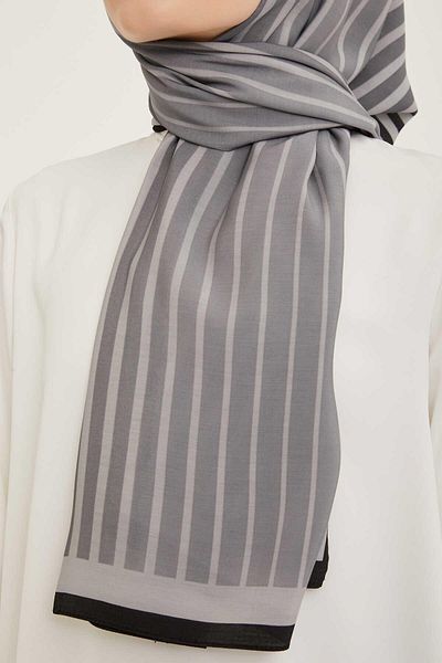 Armine Trend Line Pattern Modal Shawl 5746-01
