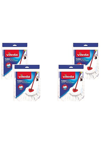 Vileda Turbo Pedallı Temizlik Sistemi Turbo Classic Üçgen Mikrofiber Yedek Paspas 4 Adet