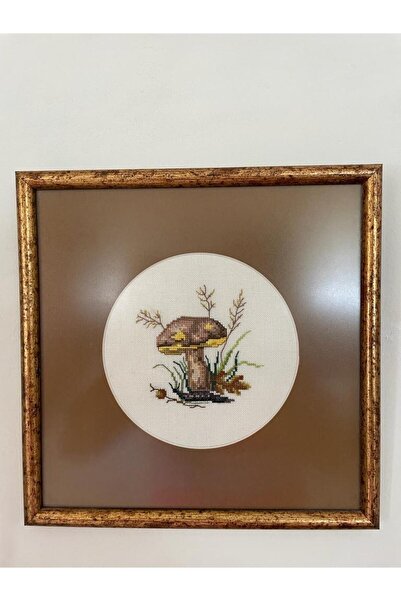 Tam Seramik El Yapımı Kanaviçe Tablo