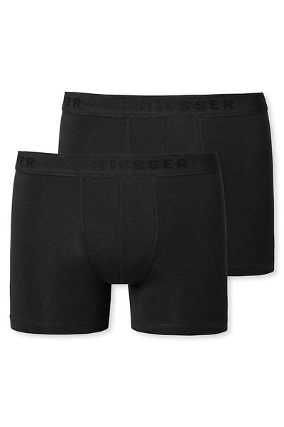 Schiesser Jungen-Shorts im 2er-Pack – Serie 95/5, einfarbig, Bio-Baumwolle