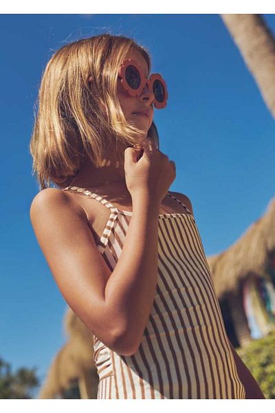 MAYORAL Girl's Striped Jumpsuit