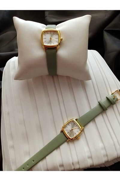 Brality New Retro Water Green Cord Minimal Stylish Women's Wristwatch (Water Green) 0034