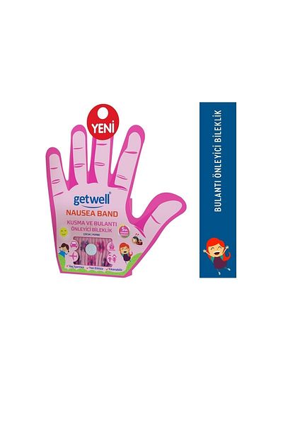 Getwell Nausea Anti-Vomiting and Nausea Bracelet Band (Child) Pink