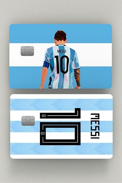 DAS KOAL Lionel Messi 2-Piece Credit Card and Akbil Sticker Set - G.O.A.T