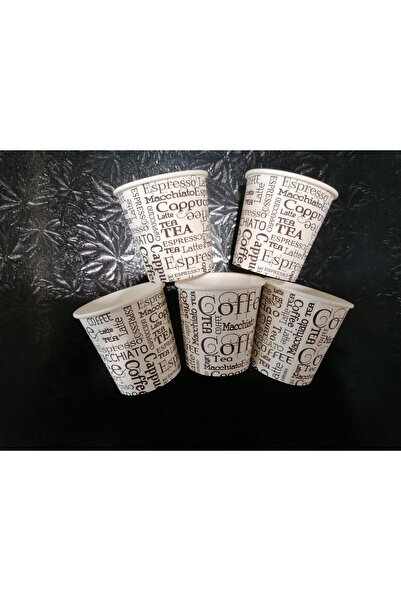 Ceylin Türk Kahvesi Ekspresso 4 oz Ufak Karton Bardak Akıtmaz Sızdırmaz El ya...