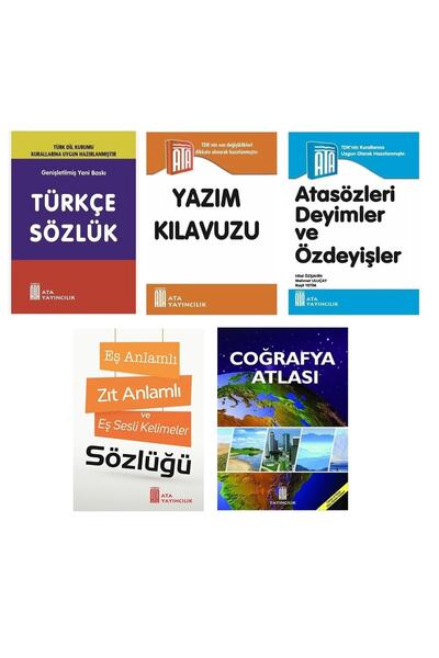 Ata Yayıncılık Türkçe Sözlük-Atasözleri-Yazım Kılavuzu-Eş Anlamlı,Zıt Anlamlı...