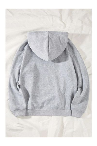 BYMEER Φούτερ Unisex Grey Saturn Printed Oversize