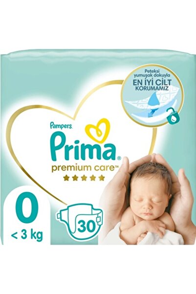 Prima Bebek Bezi Premium Care 0 Numara 30 Adet Tekli Paket