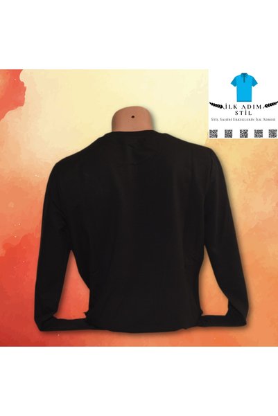 Wolddi.Das erkek siyah sweatshirt