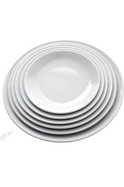 Ermiya 6 Ad Serving Slate Merid Arya Beyaz Melamin Servis Tabak Çeşitleri 17 Cm