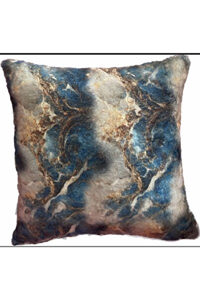 MER HOME Husă de pernă de pluș cu model de granit