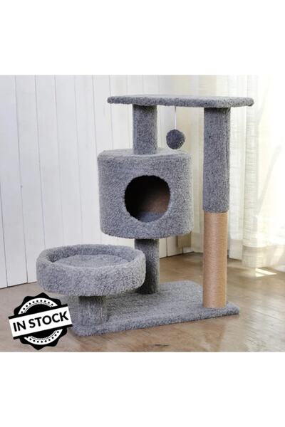 InStock In Stock Yuvarlak Teras ve Yuvalı Kedi Tırmalama INS013