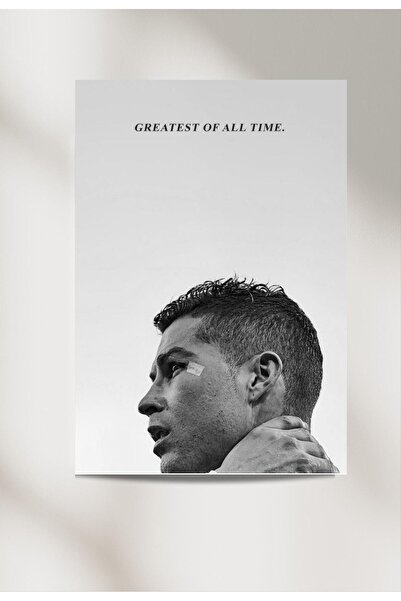 Hobiart Cristiano Ronaldo 33x48 Poster Duvar Posteri Çift Taraflı Bant Hediye