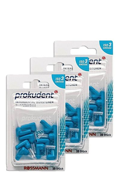 prokudent Idental Tooth Intermediate Brush External Diameter: 3 MmWire Diameter: 0.6 Mm 10 Pieces (3 Pieces)