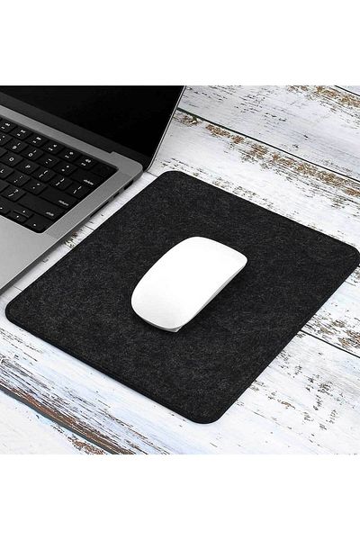 RevuBaby وسادة ماوس Mause Pad مصنوعة من اللباد غير القابل للانزلاق مع حواف مخيطة مقاس 24 × 20 سم