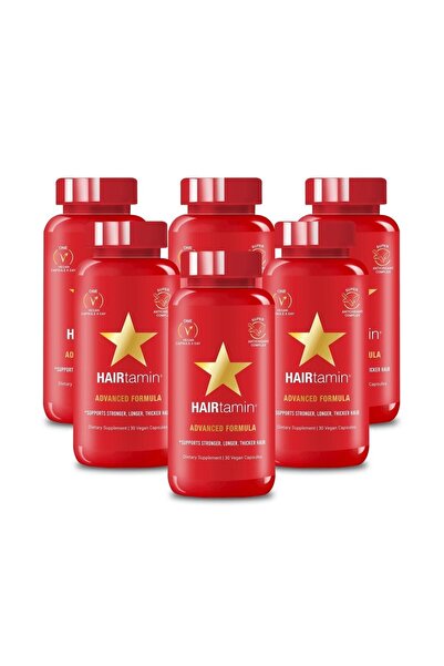 HAIRtamin Advanced Formula 30 Vegan Kapsül - Saç Vitamini - 6 Adet