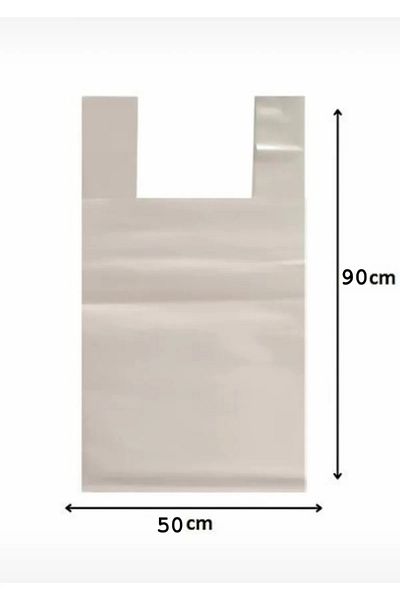 Ceylin Goods Carrying Bag White Thick Leakproof Sacrifice Bag Durable 50x90 Sturdy Meat Bag with Handle 4 Pieces