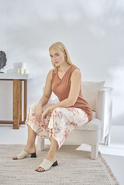 Sevim 14514 KADIN BATTAL BOY KAPRİ TAKIM