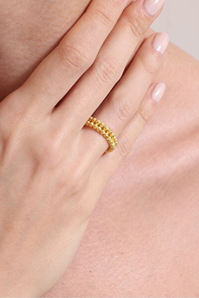 Silvano Jewelry 925 Ayar Gümüş Ayarlanabilir 2 Sıra Dorika Yüzük