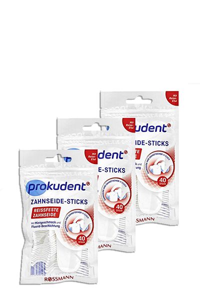 prokudent Dental Floss and Toothpick with Candle Special Design 40 Pieces (3 Pieces)